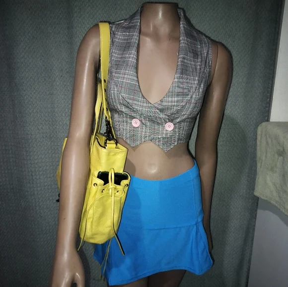 Botkier Yellow Leather Shoulder Bag. - Picture 3 of 15